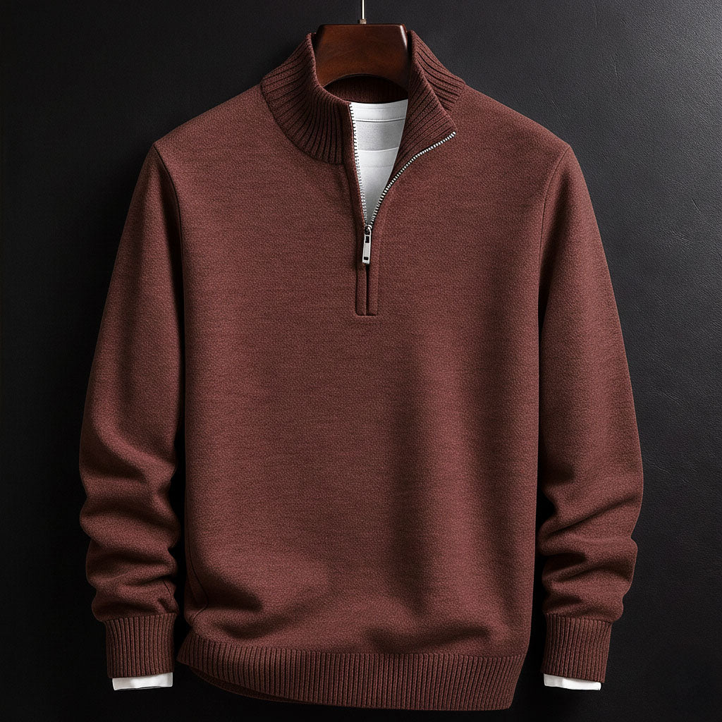 Joshua - Classic Half-Zip Sweater
