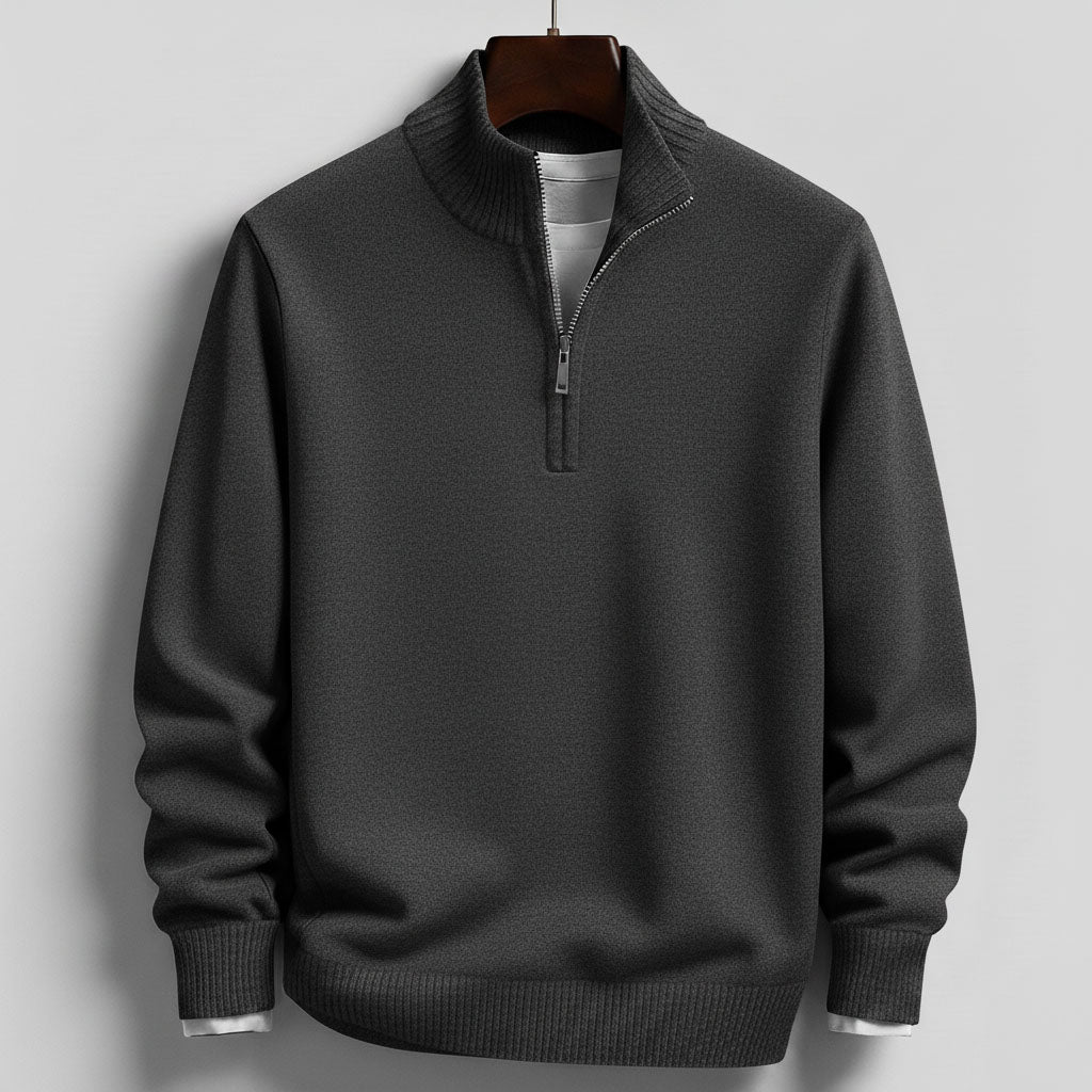 Joshua - Classic Half-Zip Sweater