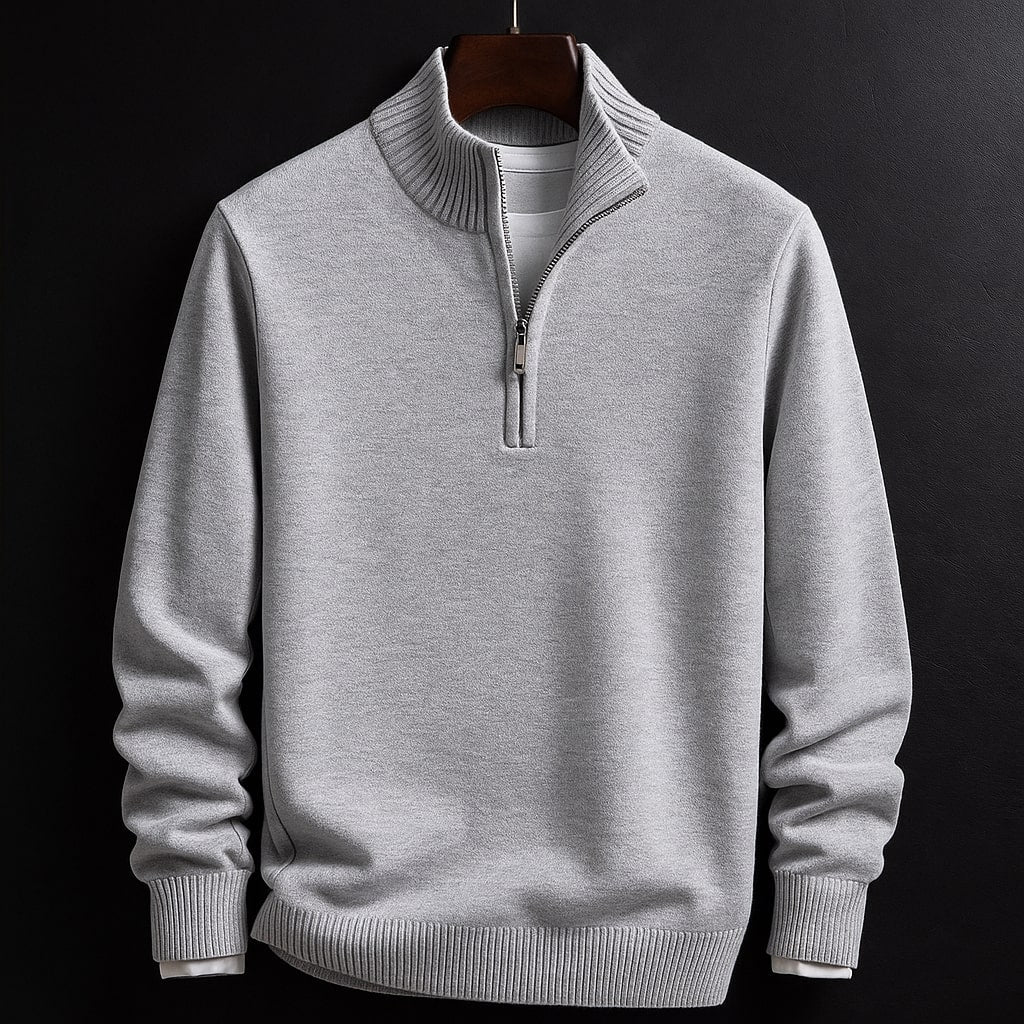 Joshua - Classic Half-Zip Sweater