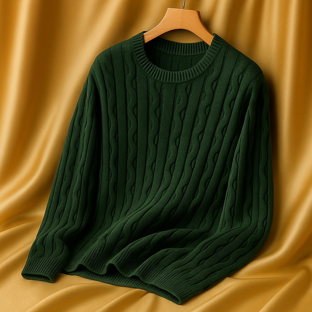 Jerry - Heritage Textured Crewneck Sweater