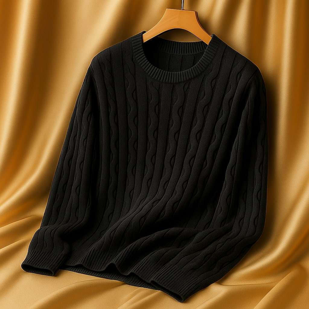 Jerry - Heritage Textured Crewneck Sweater