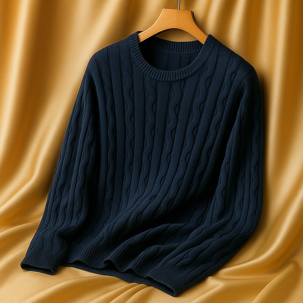 Jerry - Heritage Textured Crewneck Sweater