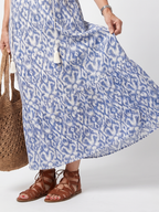 Ottoline | Tassel Tie Neck Printed Midi Dress