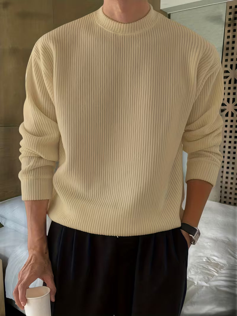 Callahan - Ribbed Knit Long Sleeve Sweater