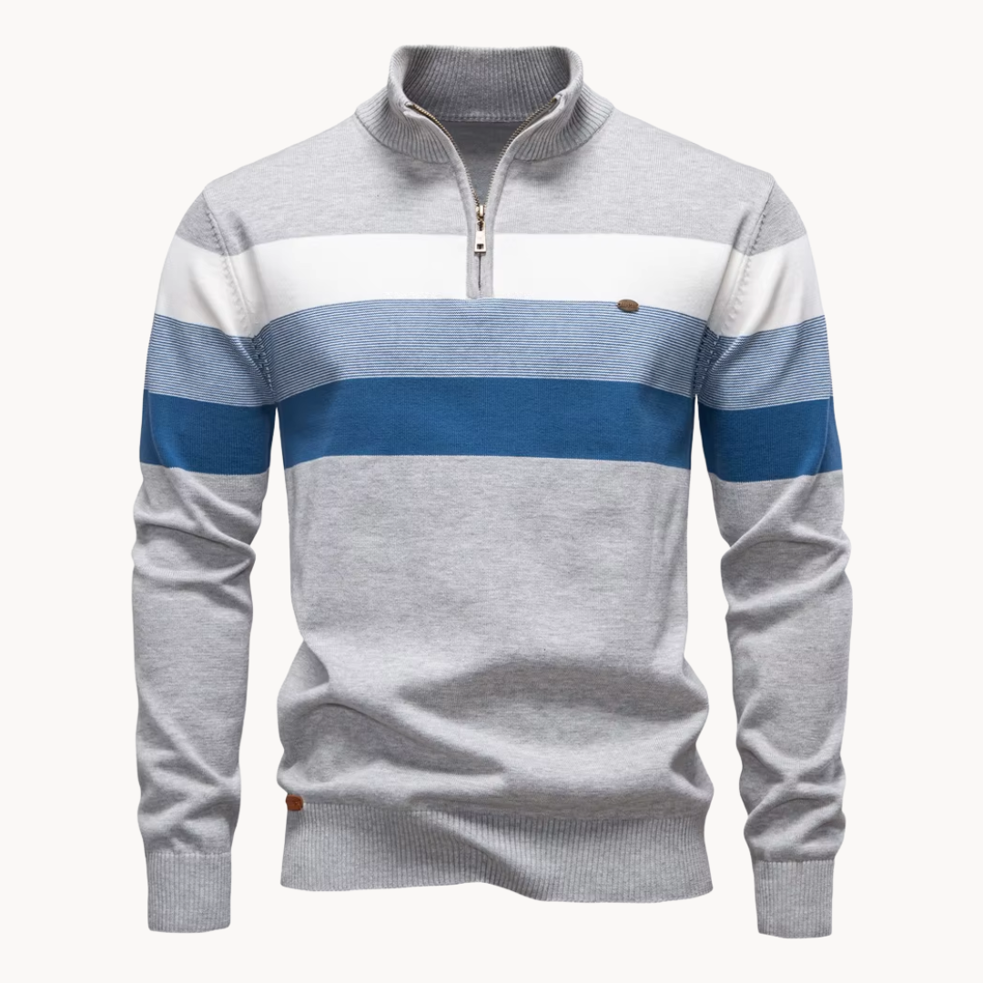 Callen - Stretch Knit Quarter-Zip Sweater