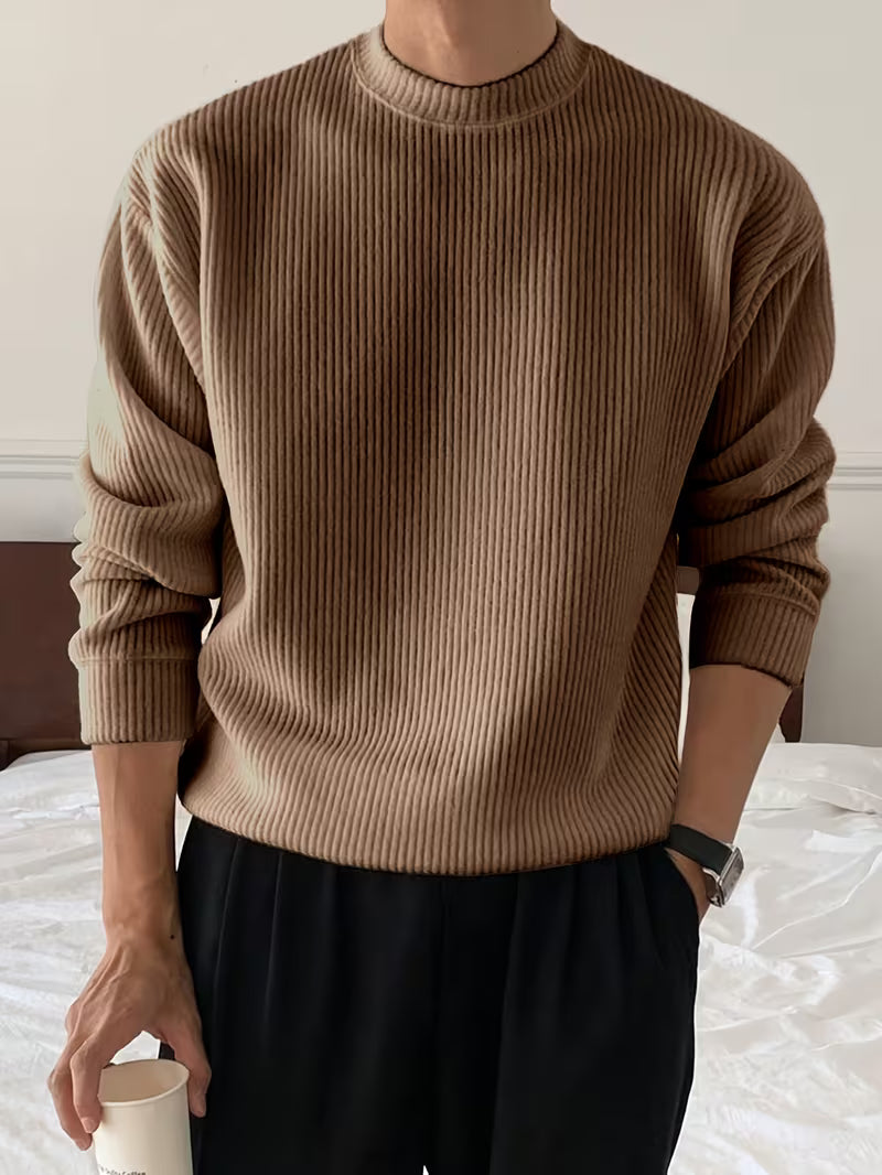 Callahan - Ribbed Knit Long Sleeve Sweater