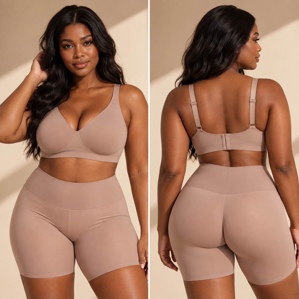 Deep V Wireless Push-Up Bra