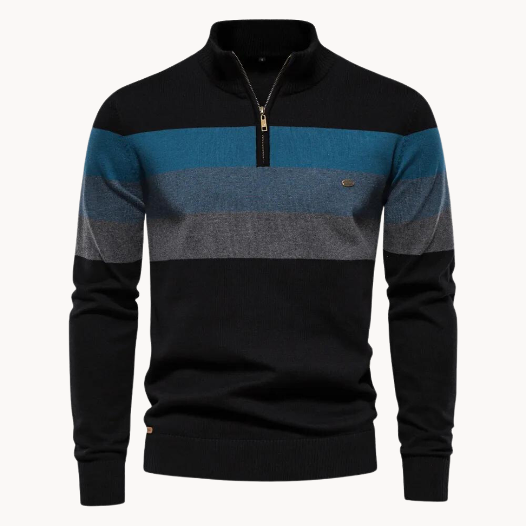 Callen - Stretch Knit Quarter-Zip Sweater