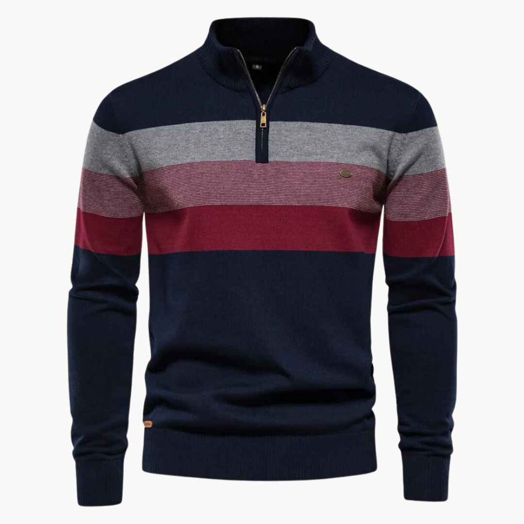 Callen - Stretch Knit Quarter-Zip Sweater
