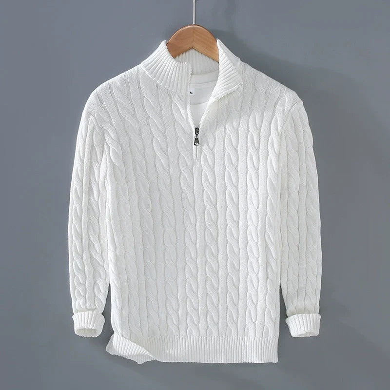 Cody - Classic Cable Half-Zip Sweater