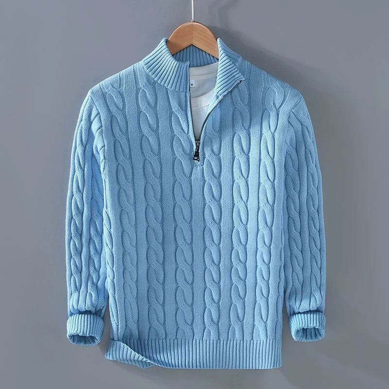 Cody - Classic Cable Half-Zip Sweater