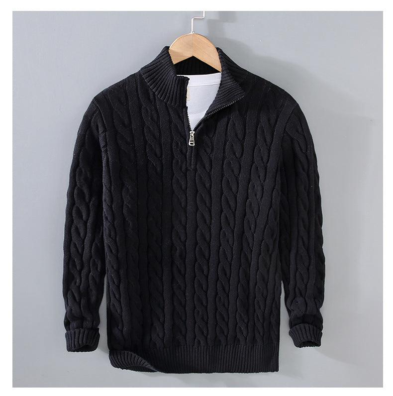 Cody - Classic Cable Half-Zip Sweater