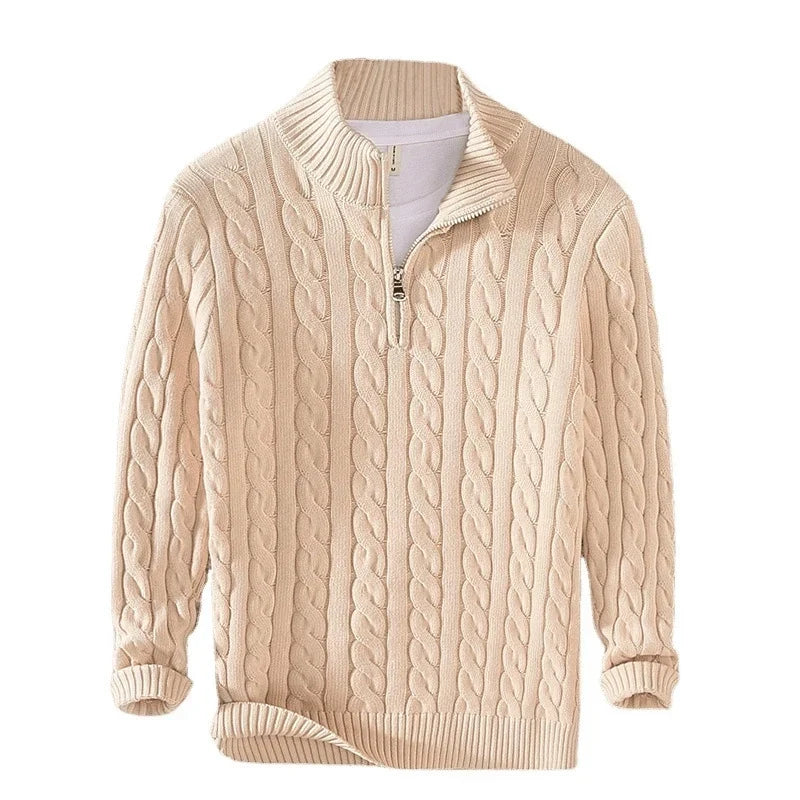 Cody - Classic Cable Half-Zip Sweater