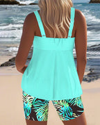 Daphne - Flattering Tankini Ribbed Set