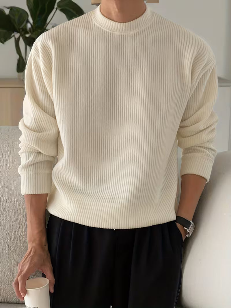 Callahan - Ribbed Knit Long Sleeve Sweater