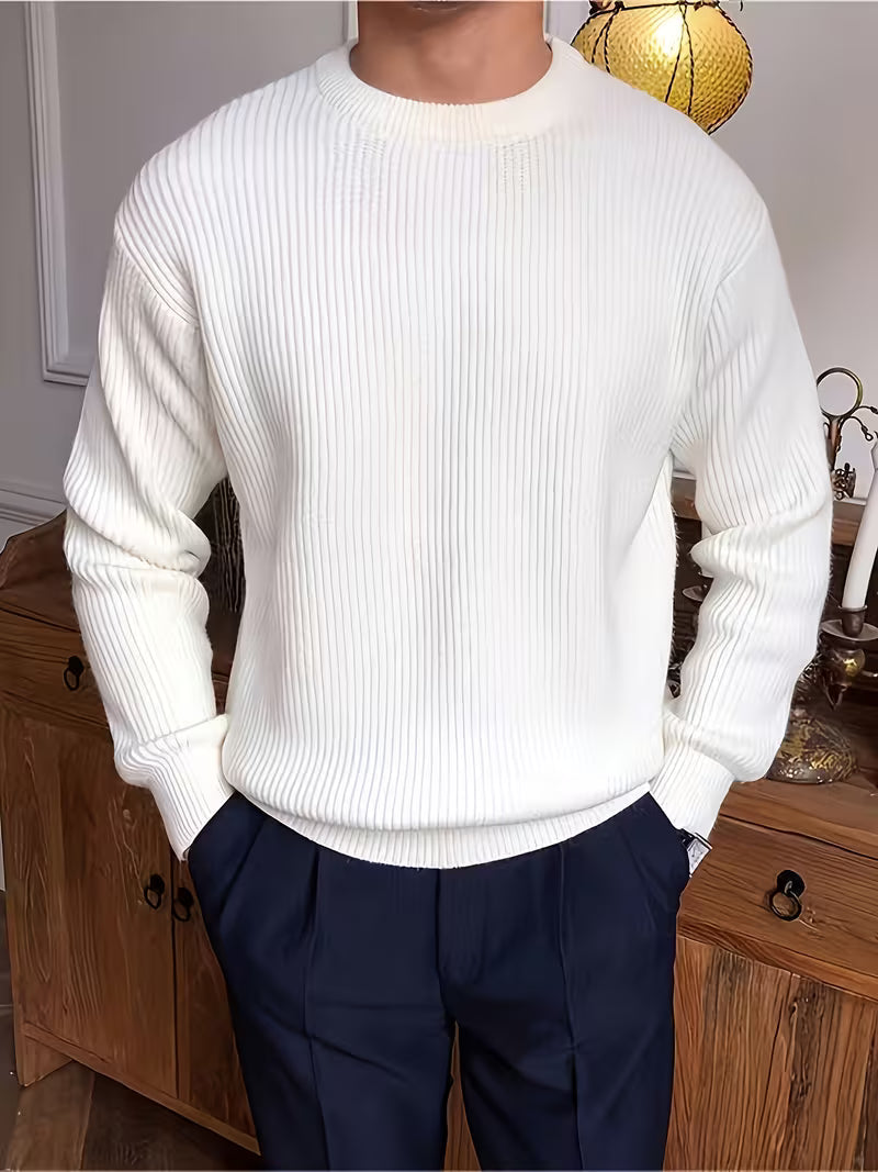 Callahan - Ribbed Knit Long Sleeve Sweater