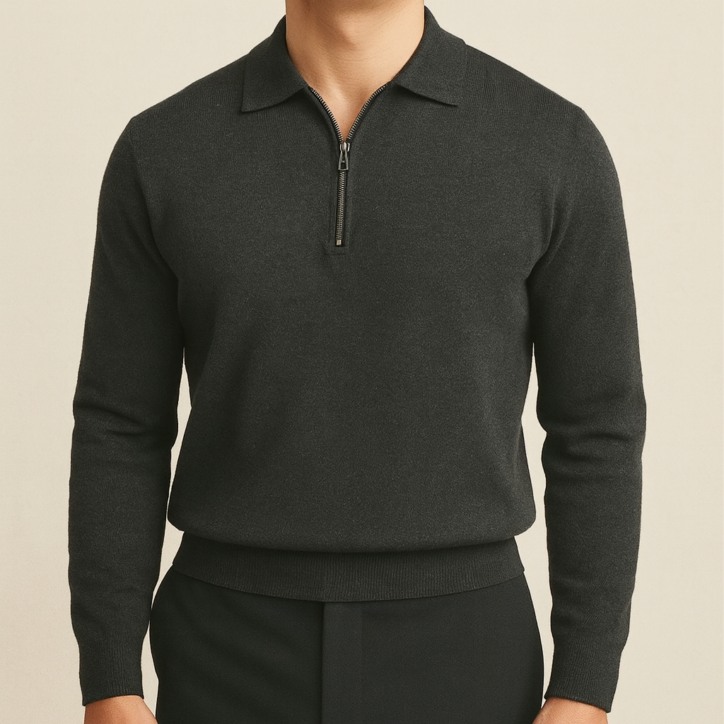 Dominic - Essential Zip Sweater
