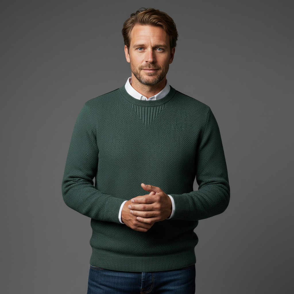 Arthur - Textured Everyday Crewneck Sweater
