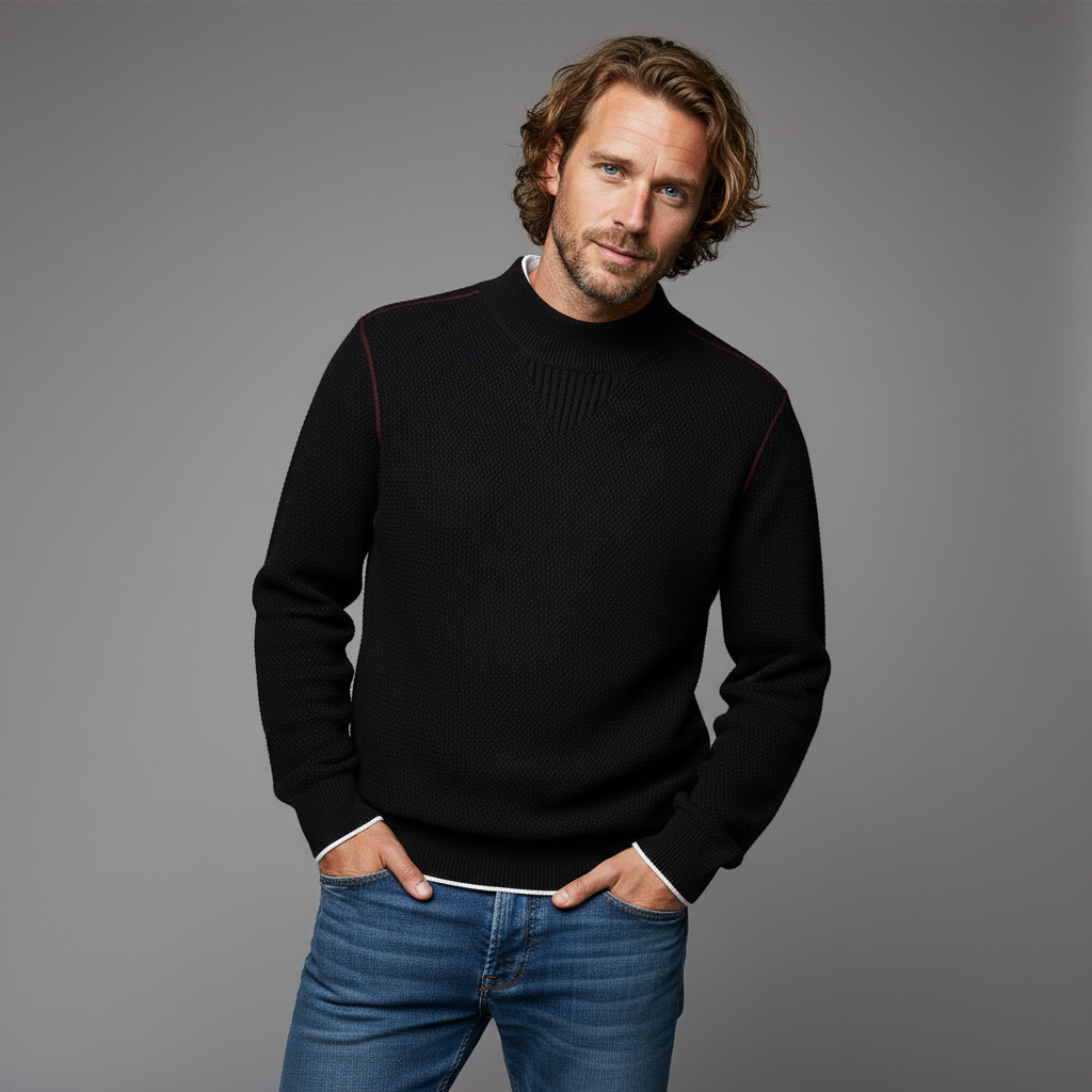 Arthur - Textured Everyday Crewneck Sweater