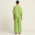 Marlowe | Zipper-Front Puff Sleeve Set