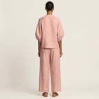 Marlowe | Zipper-Front Puff Sleeve Set