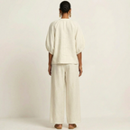 Marlowe | Zipper-Front Puff Sleeve Set
