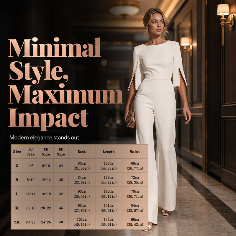⌛Limited-Time Offer-Elegant Beaded Slim Jumpsuit