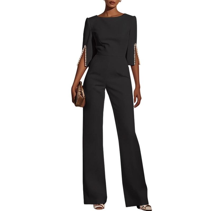 ⌛Limited-Time Offer-Elegant Beaded Slim Jumpsuit