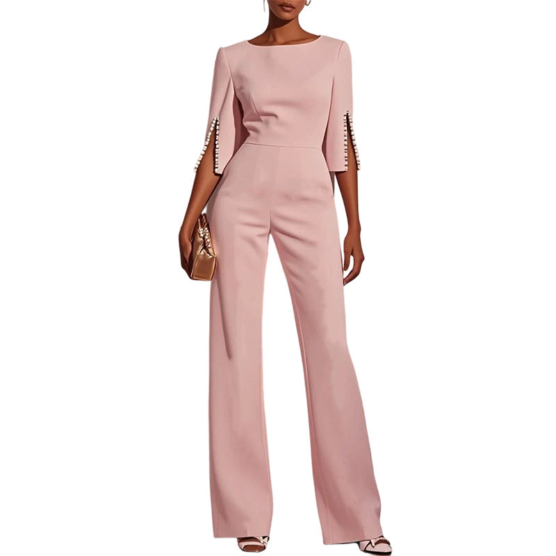 ⌛Limited-Time Offer-Elegant Beaded Slim Jumpsuit