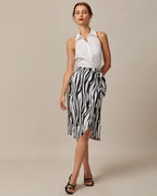 The White Collared Button Up Sleeveless Shirt