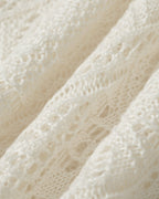 Apricot Round Neck Textured Knit Sweater