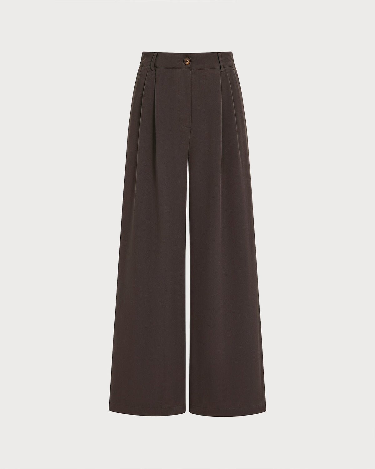 Coffee Pockets Button Straight Pants
