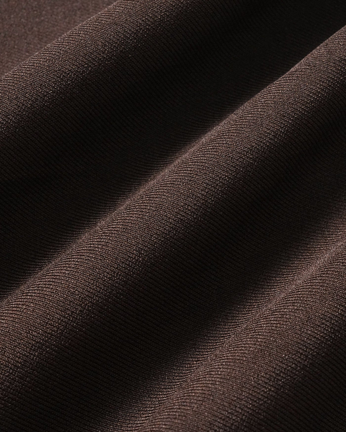 Coffee Elastic Waist Pockets Straight Pants