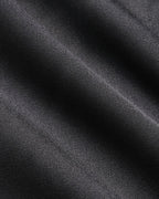 Black Natural Waisted Satin Shorts