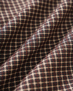 Coffee Plaid A-Line Mini Skirt