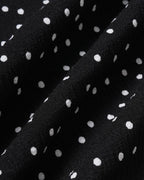 Black Square Neck Polka Dot Tank Top